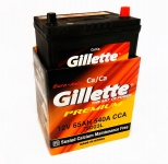 Аккумулятор автомобильный Gillette Premium 55B24L (тонкие клеммы)